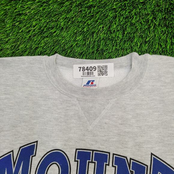 Vintage MSMC Mount Saint Mary College Sweatshirt Small 20x22 Russell-Athletic - Picture 2 of 10